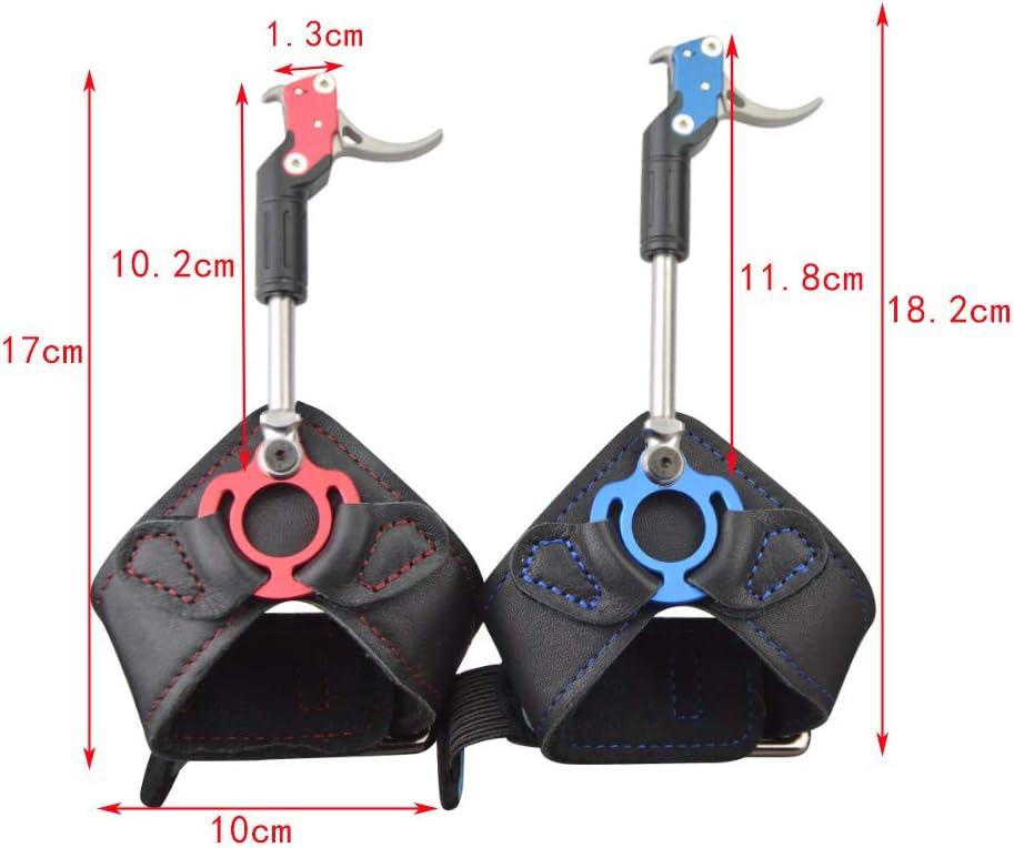 ZSHJGJR Archery Release Aids Compound Bow Release Trigger Caliper Release Adjustable Wrist Strap Quick Release for Hunting Shooting