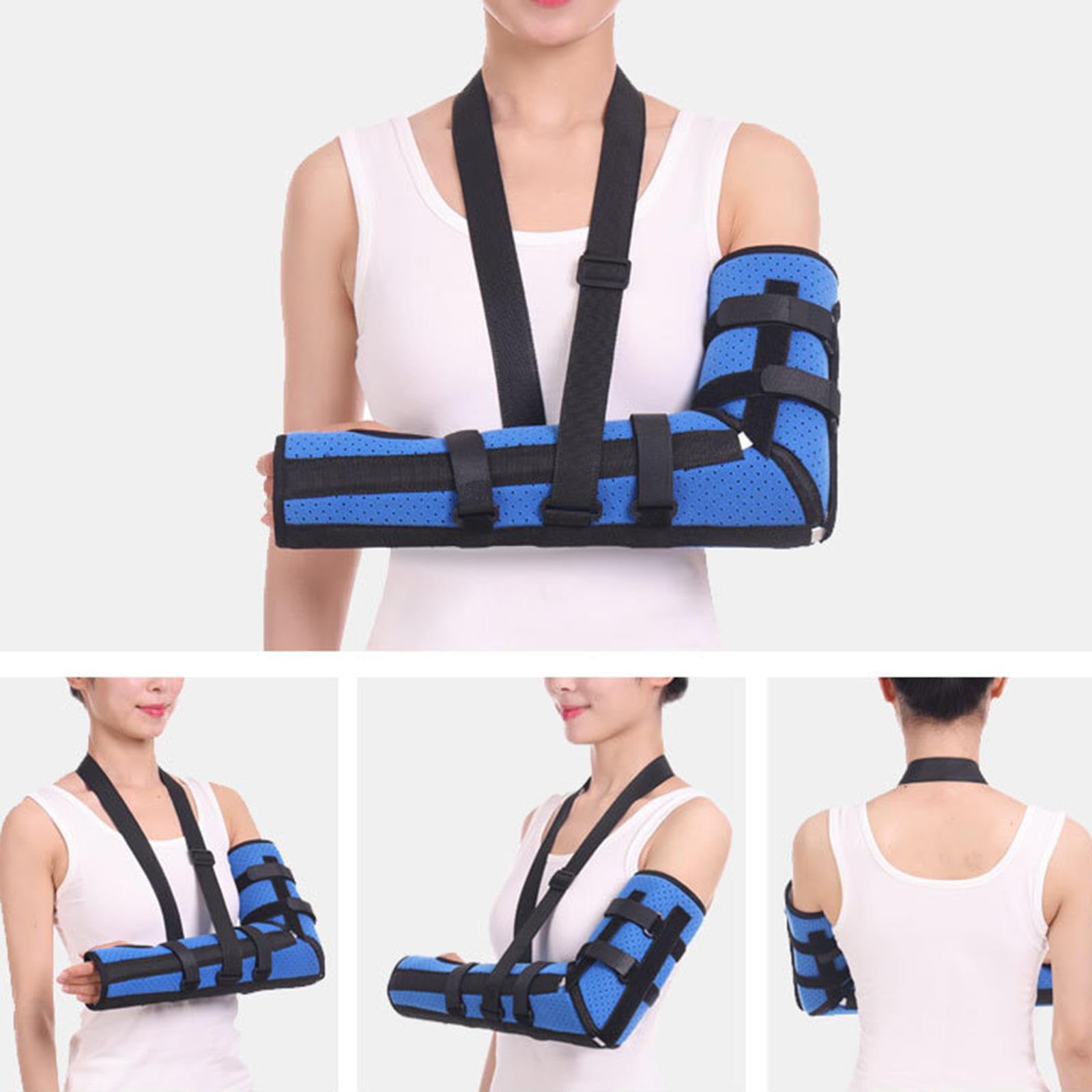 Gomito Tutore Uomo Donna Adulto Avambraccio Sling Gomito Omero Supporto per Frattura Gomito Stecca Immobilizzatore per Trauma, Fissazione Dopo Rimozione Del Gesso
