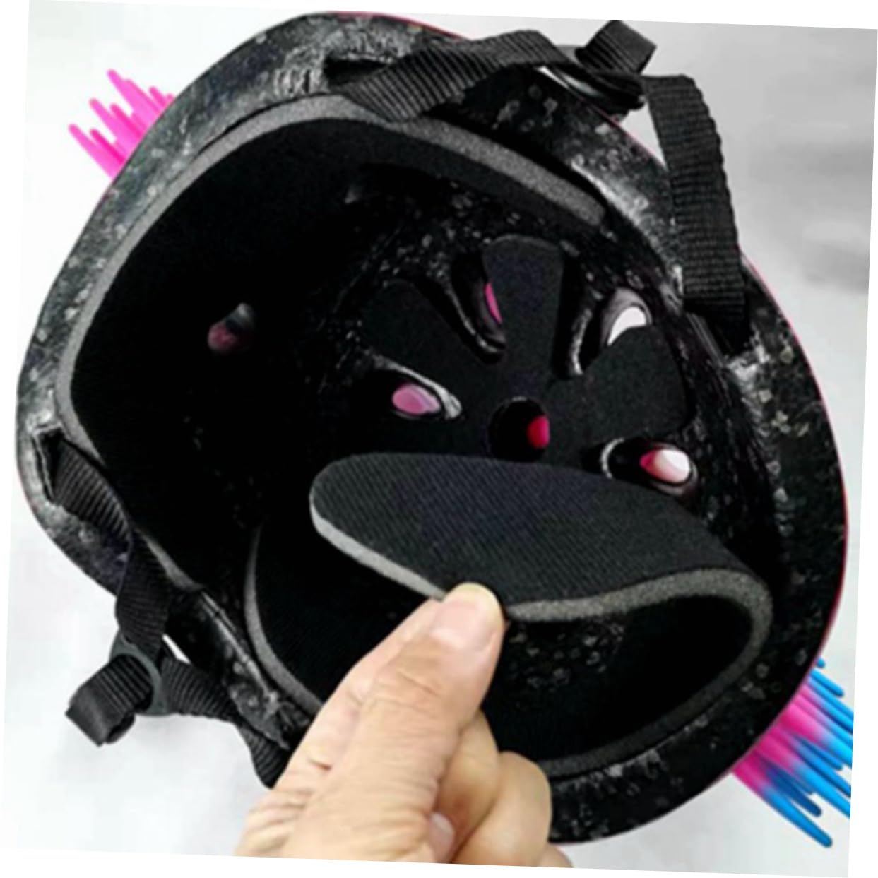 Mikinona Casco de Bicicleta para Casco de Protección Infantil y Cómodo Equipamiento de Seguridad para Ciclismo y Patinaje Unisex Color Rosa