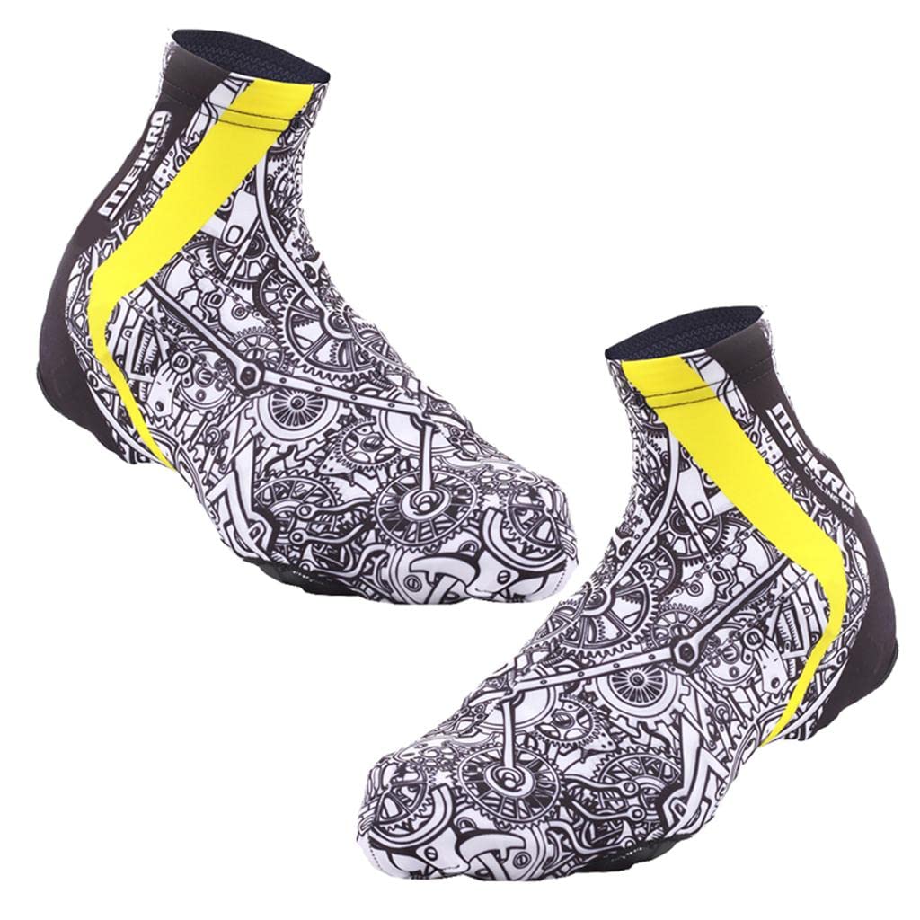 Couvre-chaussures vélo en polyester pliable avec fermeture zip protectrice - 8
