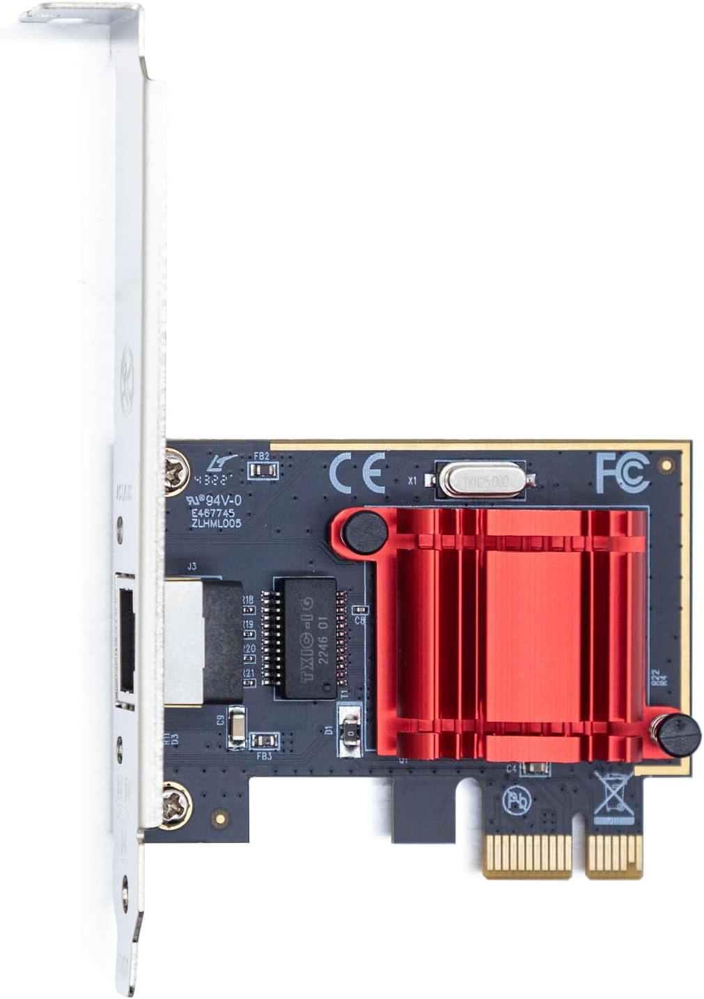 H!Fiber Gigabit PCIe NIC with Intel I210 Chip, 1Gb Network Card Compare to Intel I210-T1 NIC, Single RJ45 Port, PCI Express 2.1 X1, Ethernet Card with Low Profile for Windows/Windows Server/Linux