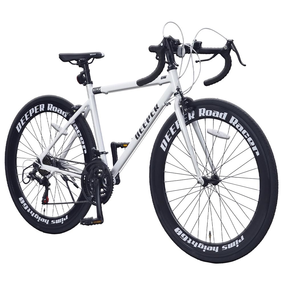 Amazon | ロードバイク 700C 軽量アルミフレーム 21段変速 700x28C  