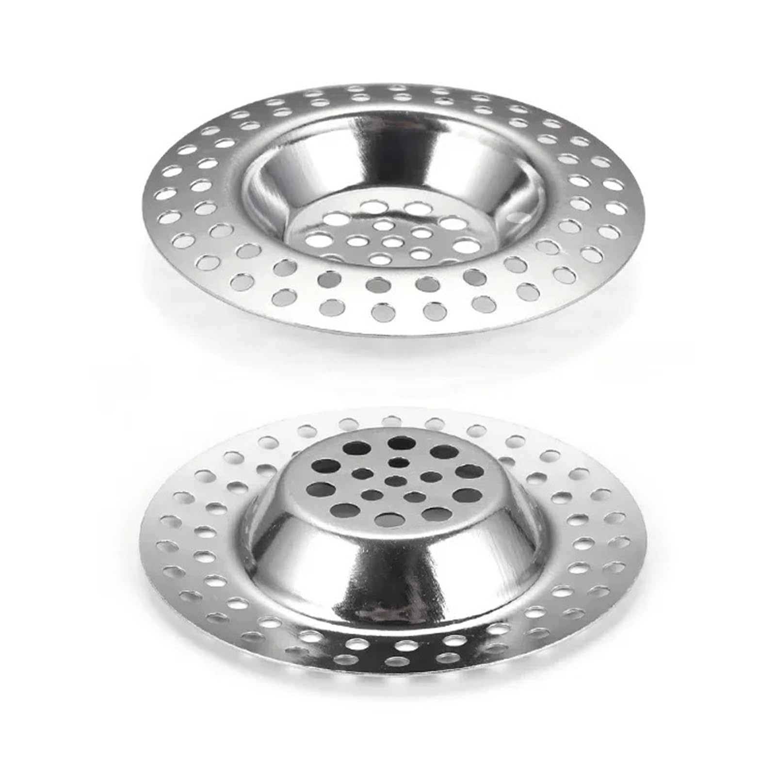 Sink Strainer Waste 2pcs Stainless Steel Sink Mesh Filter