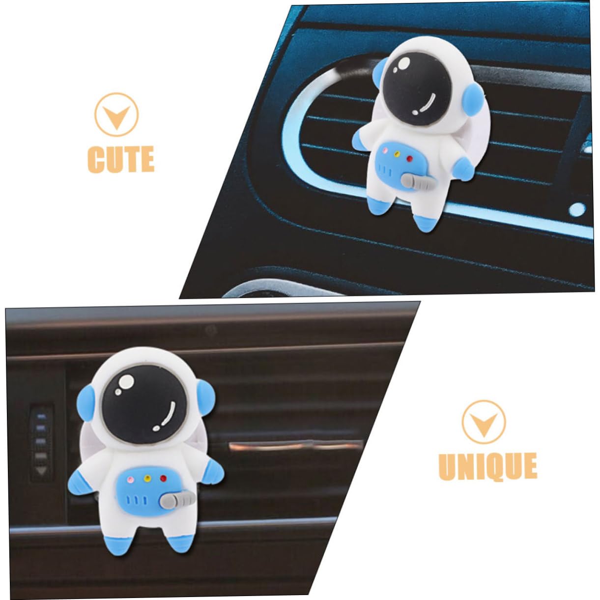 PartyKindom 9pezzi Clip Decorative Per Auto Astronauta Per Bocchette Aria Di Accessori Carini Per Aromatizzazione e Decorazione Automobilistica