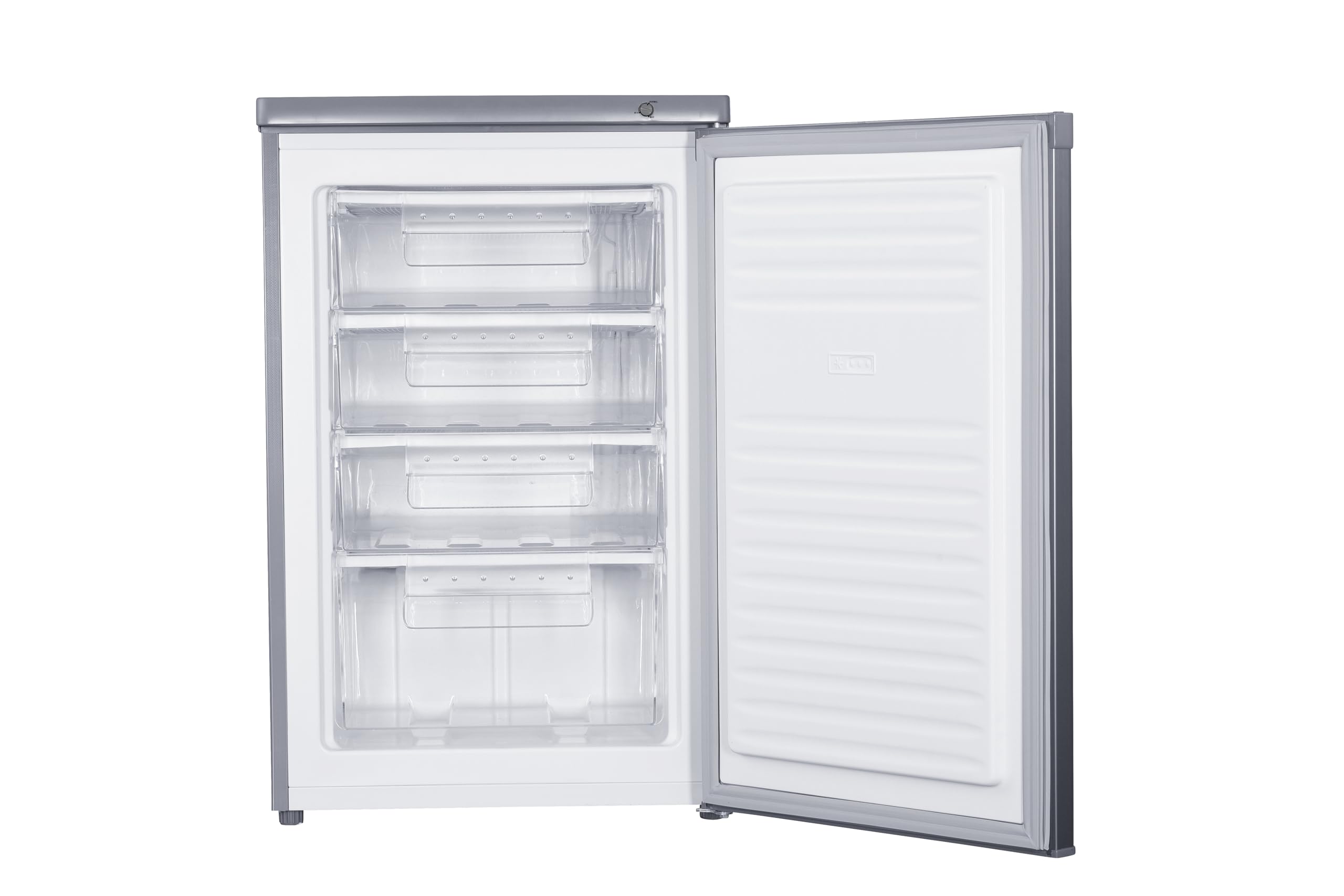 HADEN 85L Under Counter Freezer - 55cm, Manual Defrost, 4 Draws - Mechanical Temperature Control - Silver Freestanding Freezer — view 2