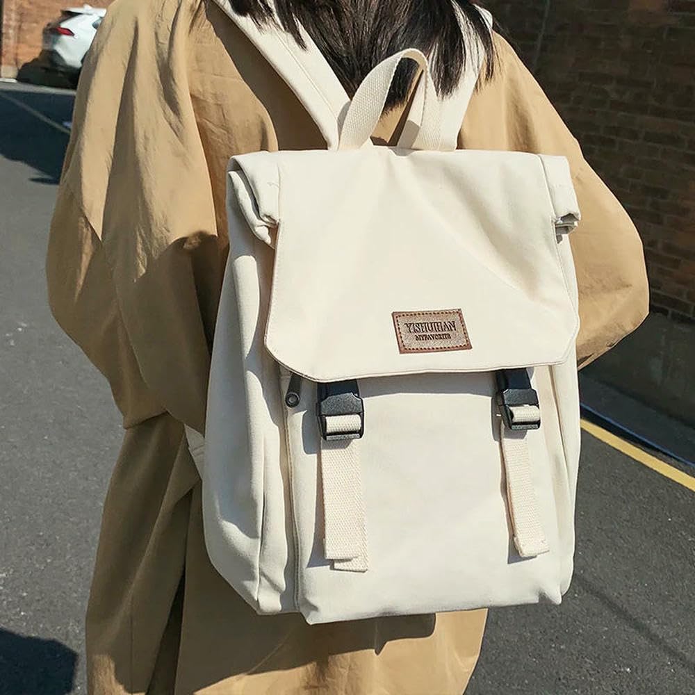 DYRBF - Mochila escolar de lona de gran capacidad para estudiantes universitarios, secundaria, estudiantes de secundaria
