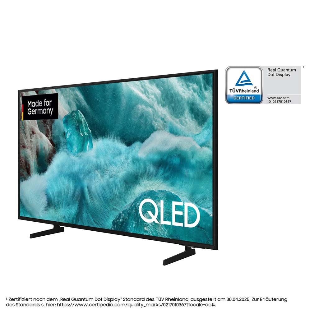 Samsung QLED Q7F2 4K 43 Zoll (108 cm) UHD Fernseher, Q4 AI Prozessor, Quantum Dot für Reale Farben, 4K Upscaling, Knox Security, Gaming Hub, Kostenlose Inhalte, Samsung Vision AI Smart TV