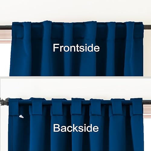 Miniatura 3 de Pickluc Cortinas opacas de 96 pulgadas de largo, 2 paneles de cortinas opacas para dormitorio o sala de estar, pestaña trasera y bolsillo para