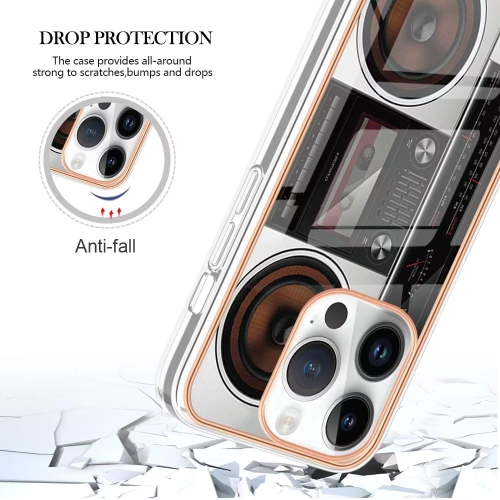 Custodia Per Oppo Reno 10 Pro 5G - Cover Sottile Con Motivo A Rilievo 3D, TPU Morbido + PC Rigido, Antiurto E Antigraffio, Non Ingiallisce