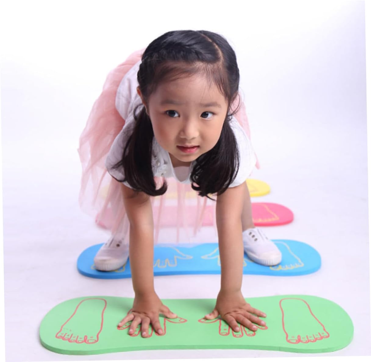 VICASKY 2Pcs Balance Training Boards Lightweight EVA Balanced Plaything for Coordination and Agility Development Exercise for Indoor Outdoor Use