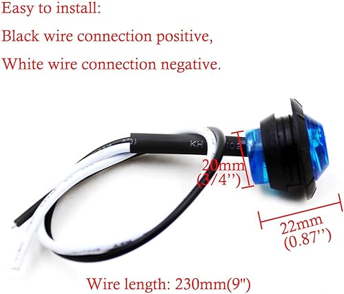 Miniatura 6 de Paquete de 10 luces LED impermeables para barcos marinos, iluminación subacuática, luces interiores LED de utilidad, luces de navegación, luces de