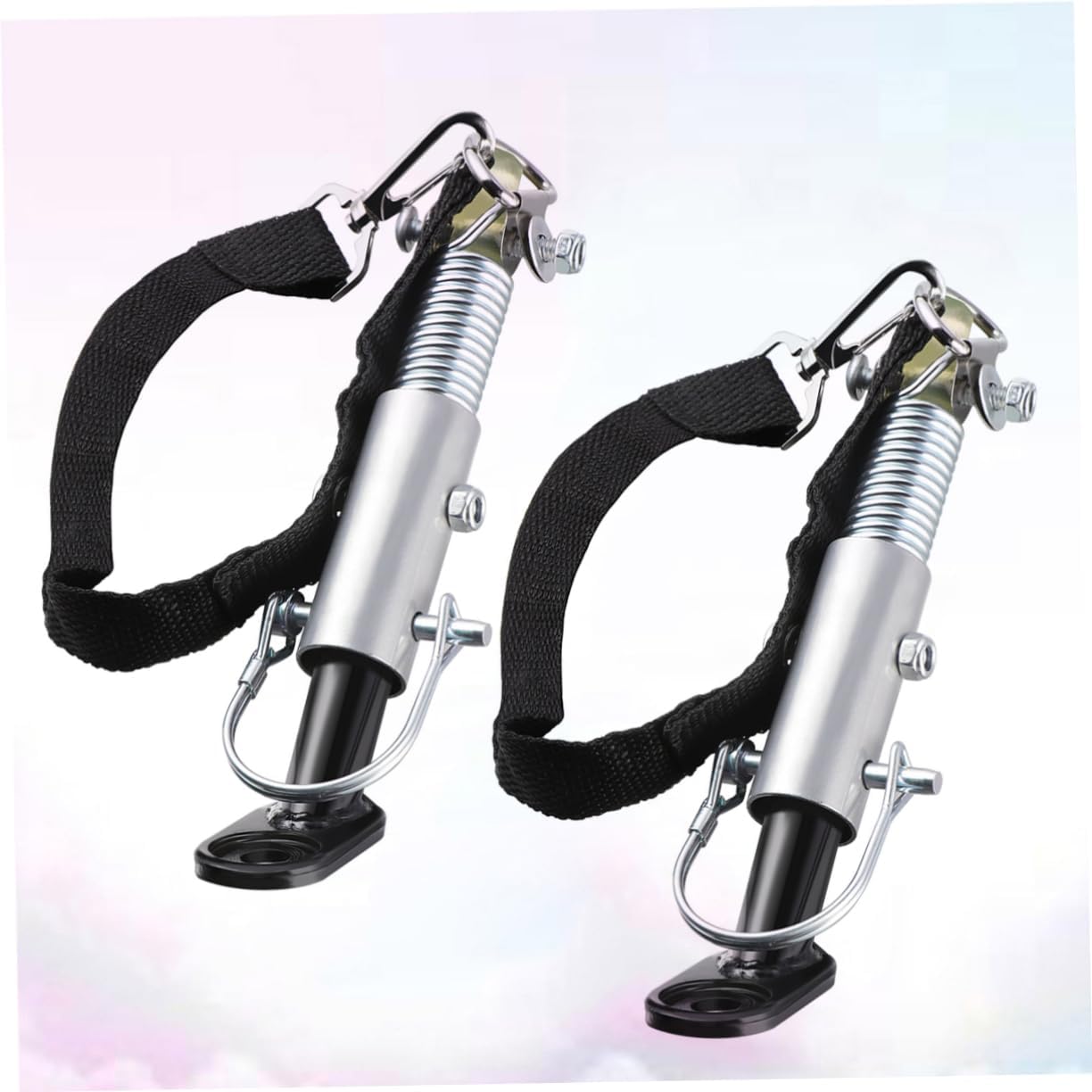 VOSAREA 2pcs Bike Trailer Hitch Connector Metal Adapter for Quick Release Compatible Bicycles and Electric Bikes Easy Installation Not for Disc Brakes