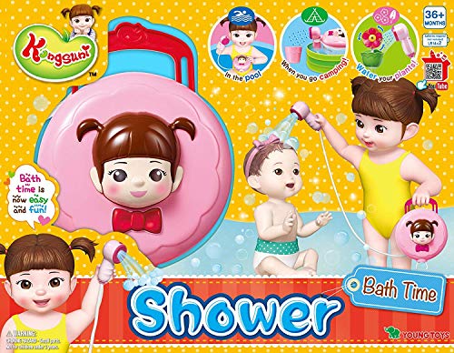 KONGSUNI Series, Youngtoys playset Bath Restaurant Shower Teeth Veggie Cake Bakery ice Cream Nurse Cooking (Shower Wand (English Package))