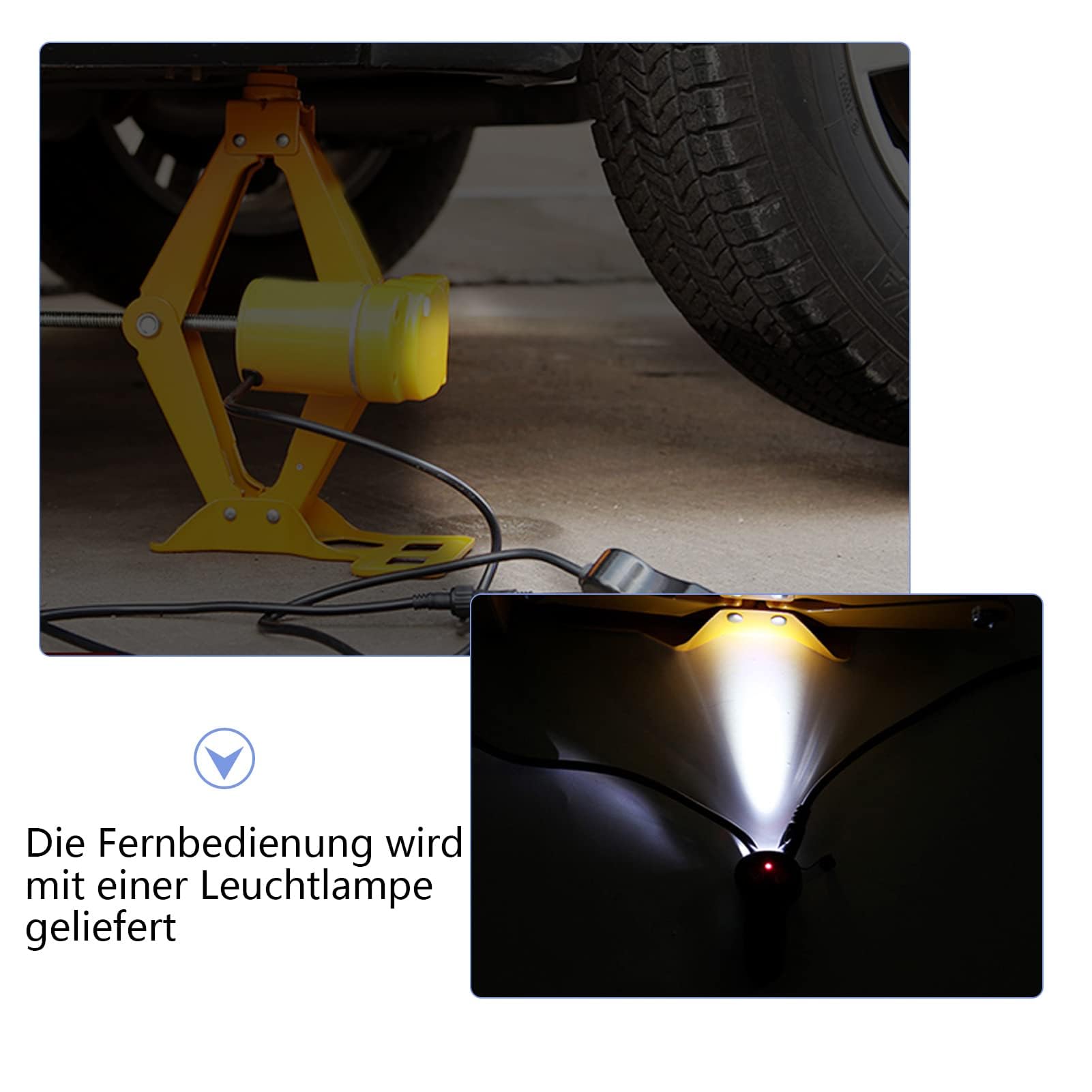 Zerone Elektrischer Wagenheber für Auto, 12 V Universal Scherenwagenheber mit Controller für SUV Auto, Kapazität 2 Tonnen