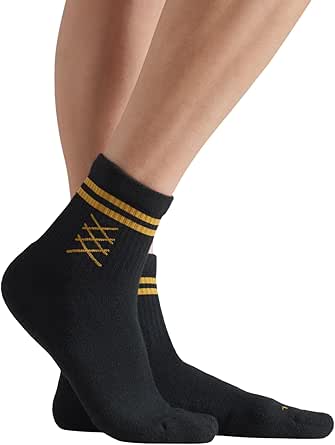 Rhone Women's Half Crew Sock, Black, Small