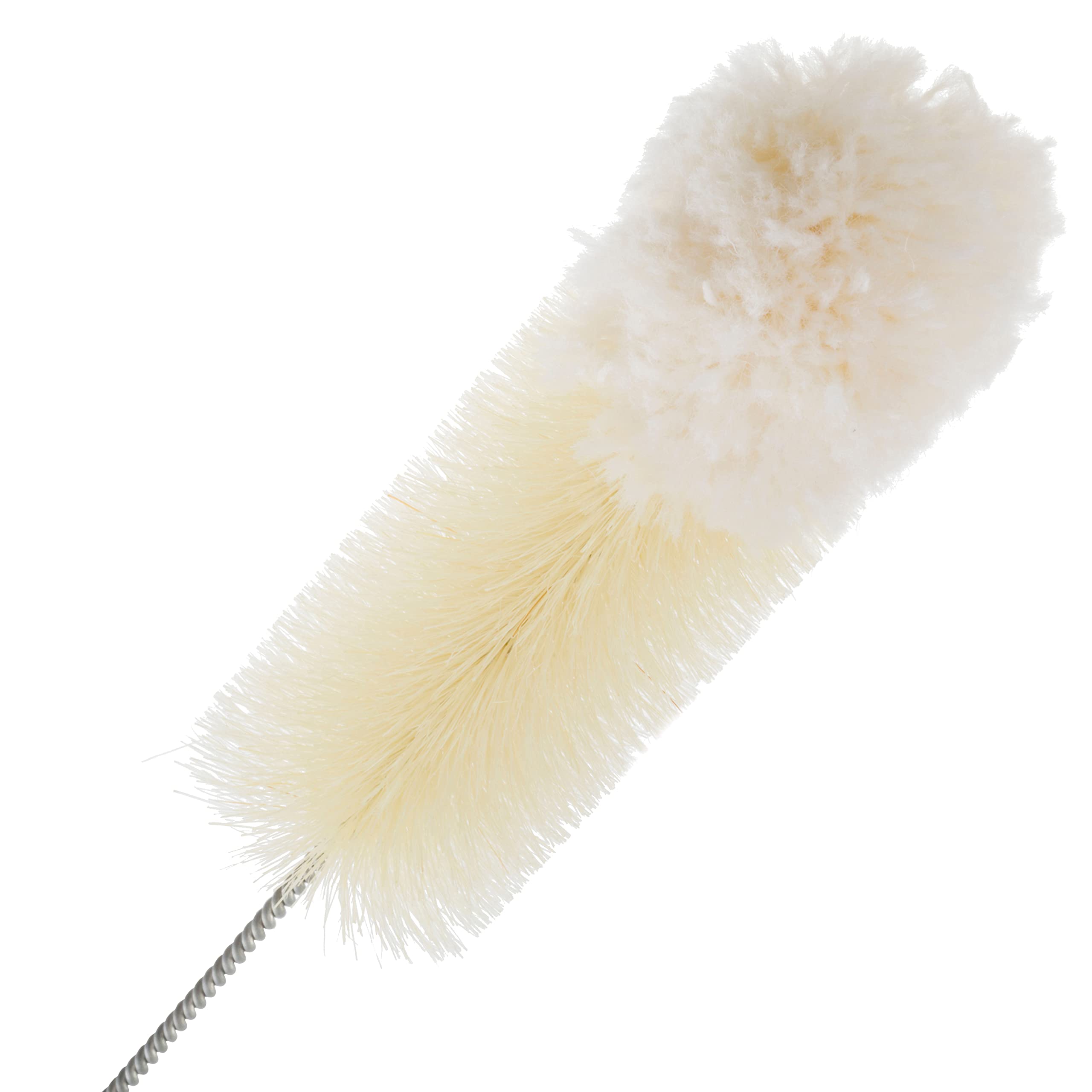 Redecker Bottle Brush with Beechwood Grip, for Soda Bottles/Jars/Specialty Glassware, Tampico Fiber and Wool Bristles, 14 Inches Long, Made in Germany