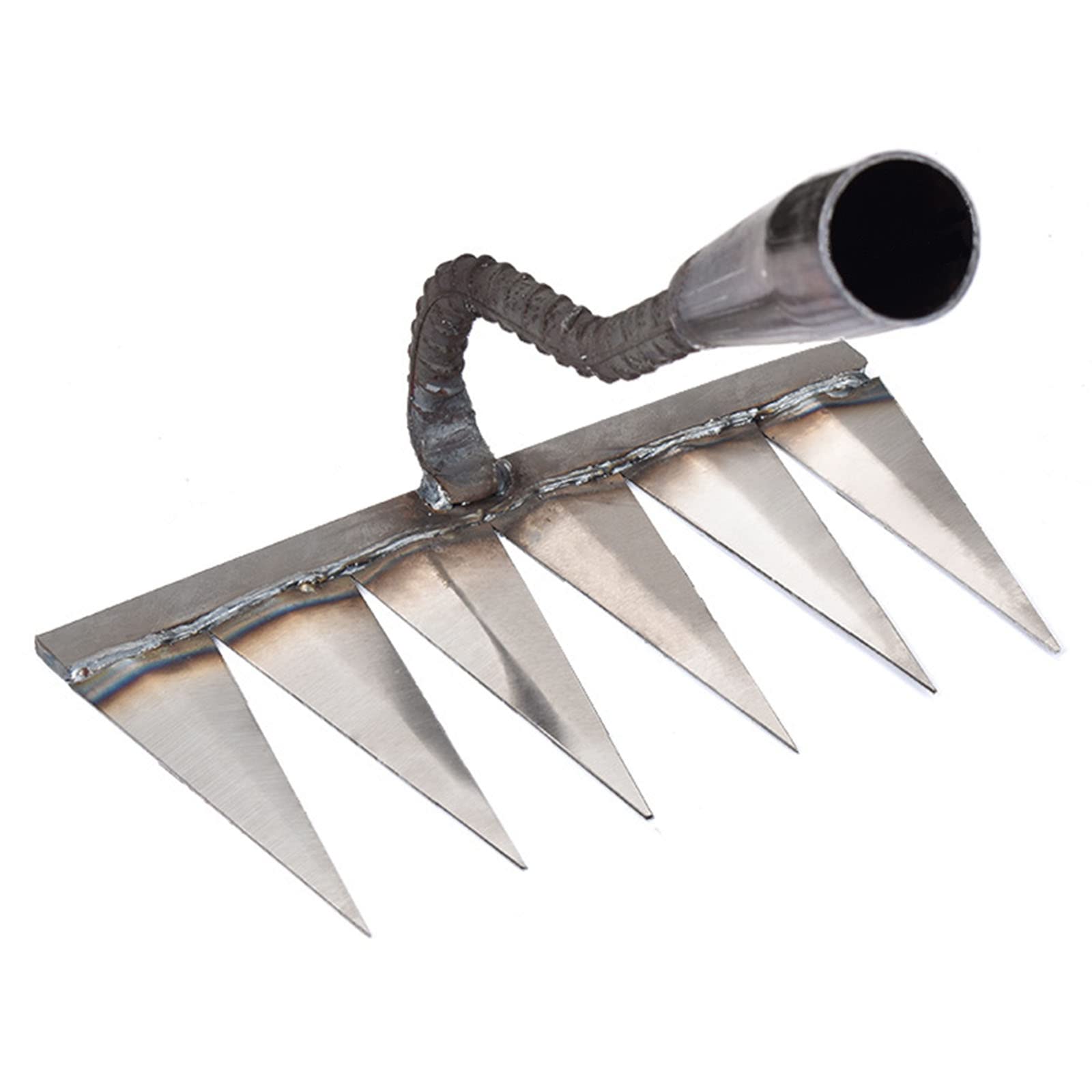 ＨＡＯＡＮＧＺＨＥ Garden Rake Heavy Duty Soil Rake, Carbon Steel Rake For Gardening, Garden Rake, Soil Rake, Leaf Rake, Turf Rake, Grass Cutter, Rake, Garden Tools, Einfach zu bedienen