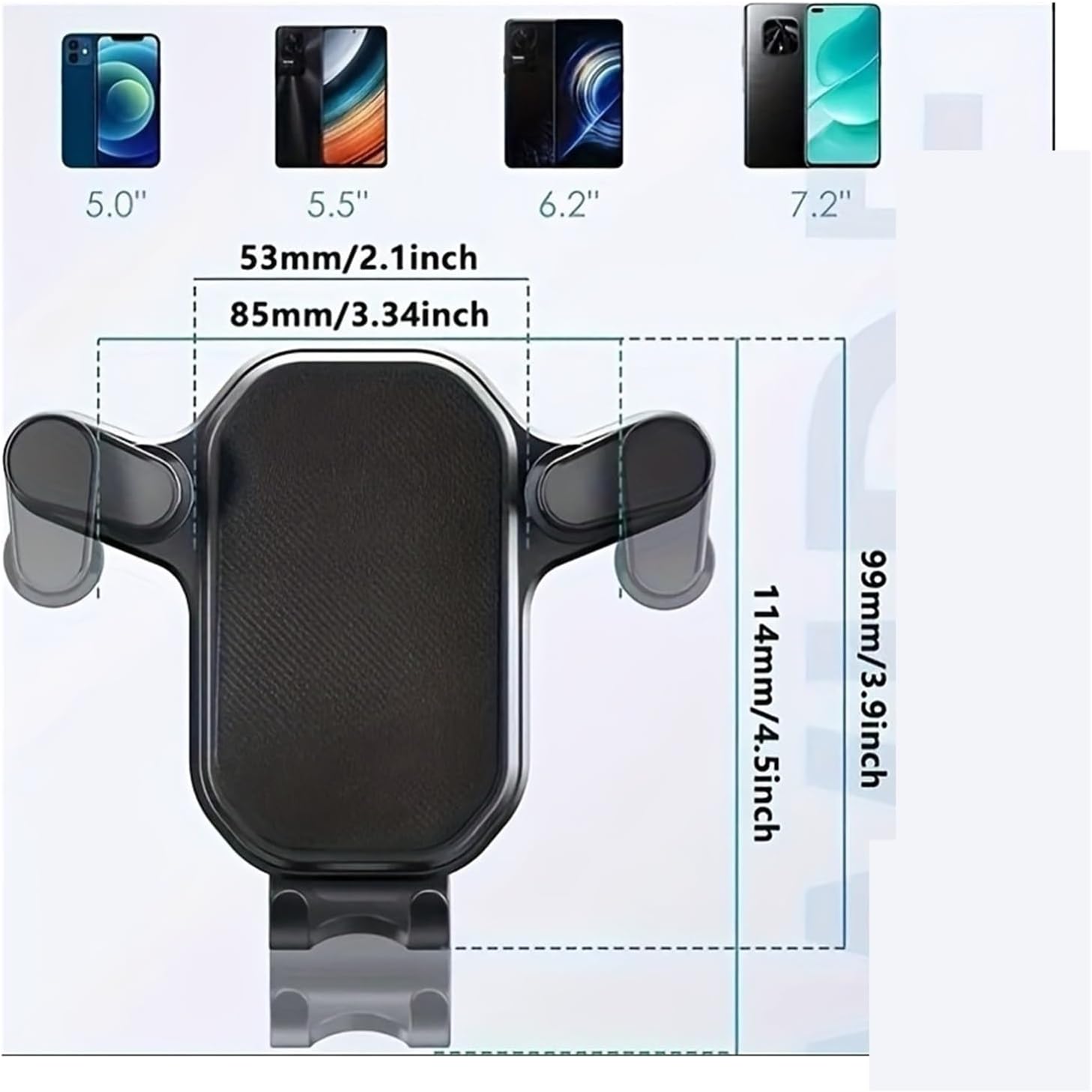 Car Holder Car Air Vent Clip Mount Mobile Cell Stand Smartphone GPS Support 4.7-6.7 Inch Mobile Devices