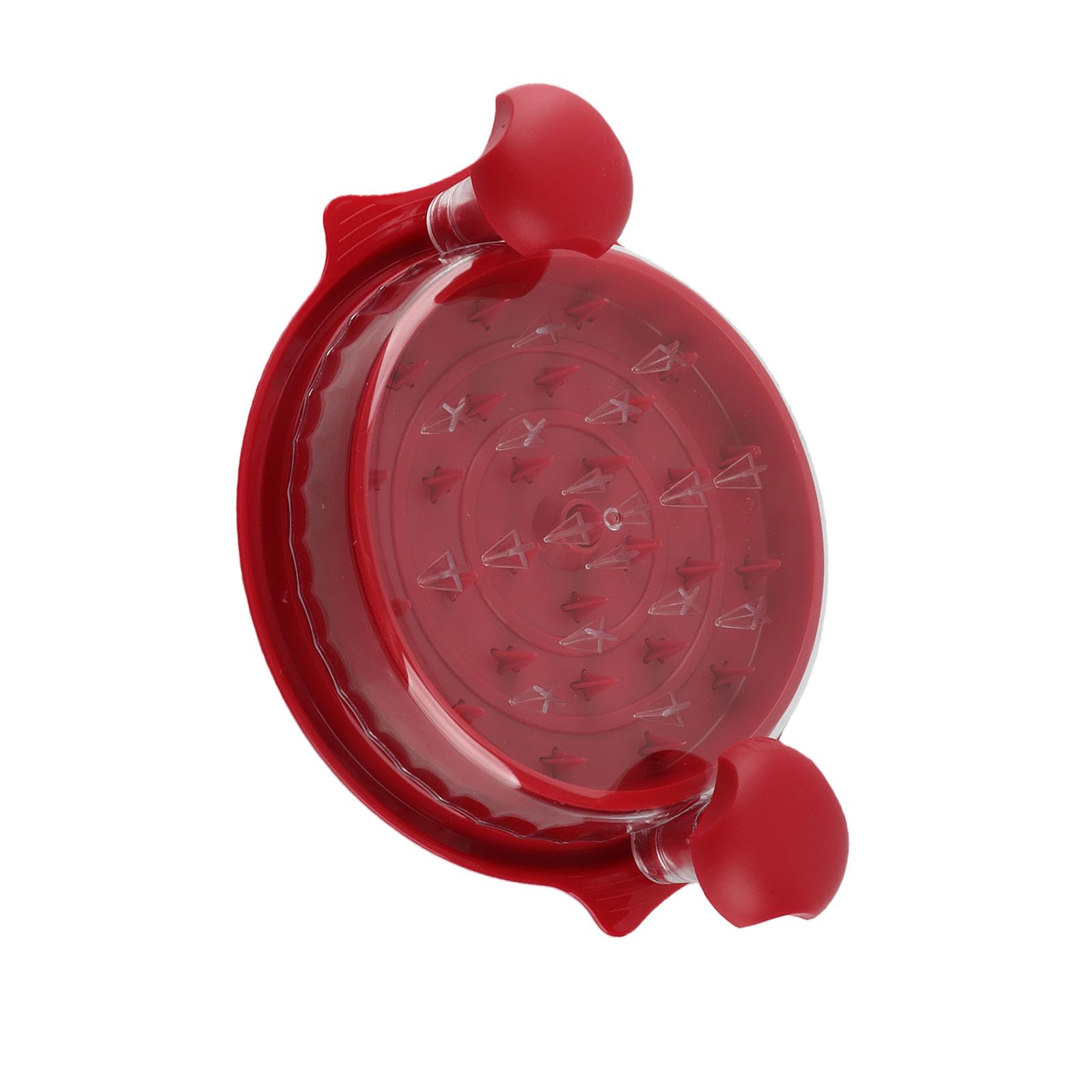 Torcer para Herramientas de Pollo, Carne Rallada Más Rápida, Ayudante de Cocina, Cubierta Transparente, Fácil de Usar (rojo)