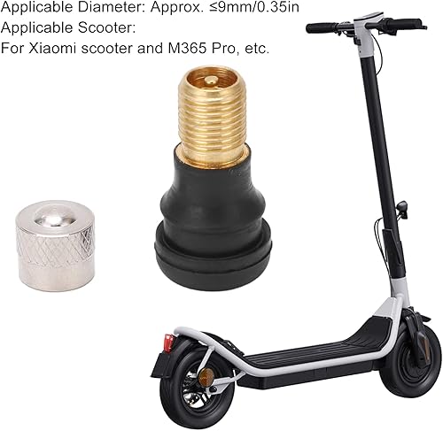 Miniatura 2 de Acouto Válvula de vacío de neumáticos sin cámara de scooter eléctrico 0.8 in de largo para xiaomi m365 pro menos 0.354 in diámetro 10 unids vástago