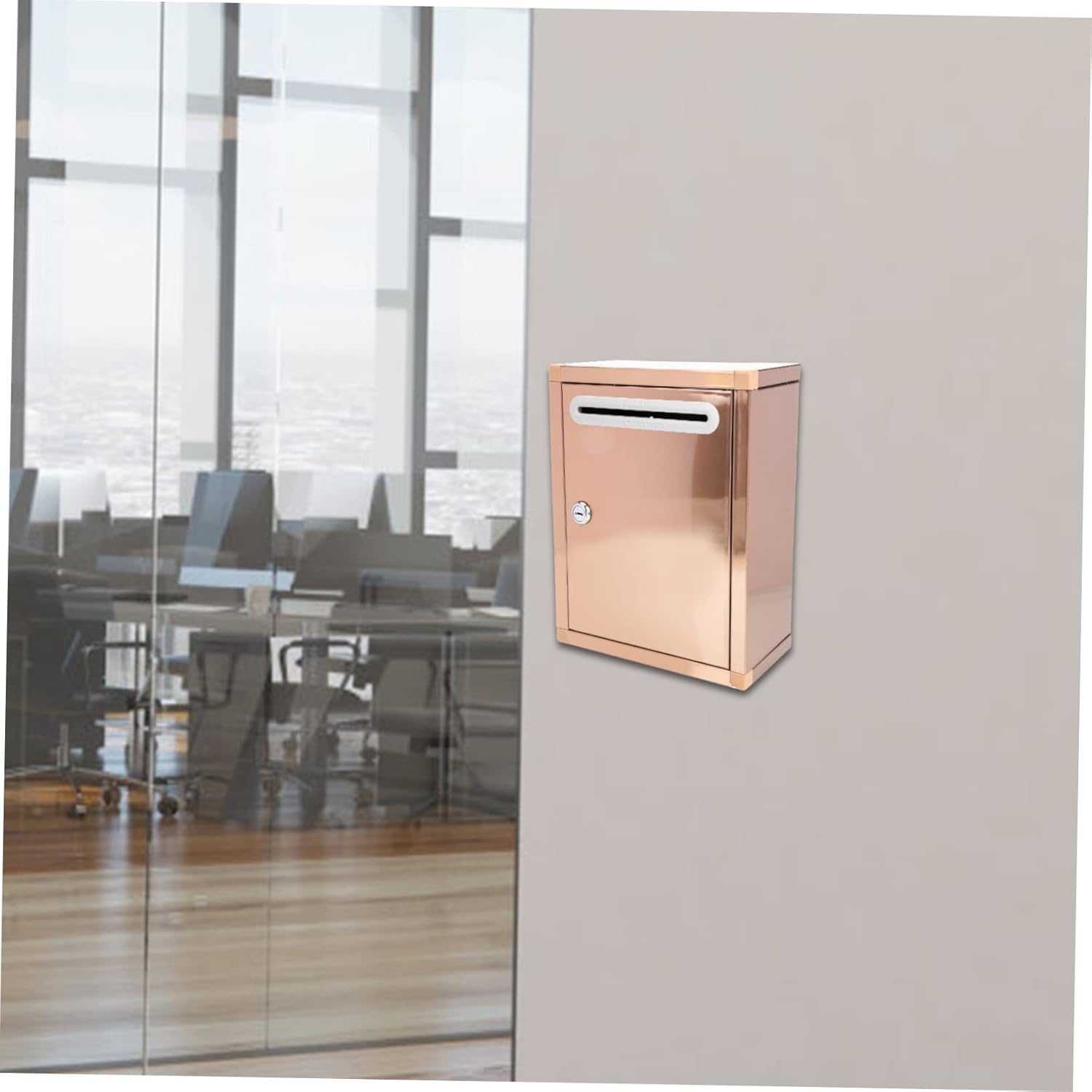 Mailbox Wall Mount Mailbox Letter Box Multi-Function Suggestion Box for School Office