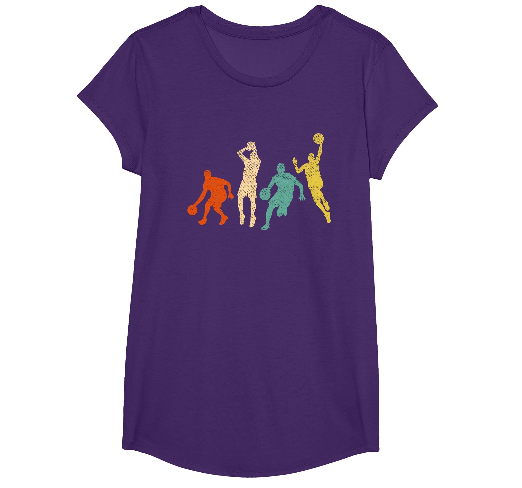 Vintage Basketball Ball Graphic Design Basketball Fan Player T-Shirt