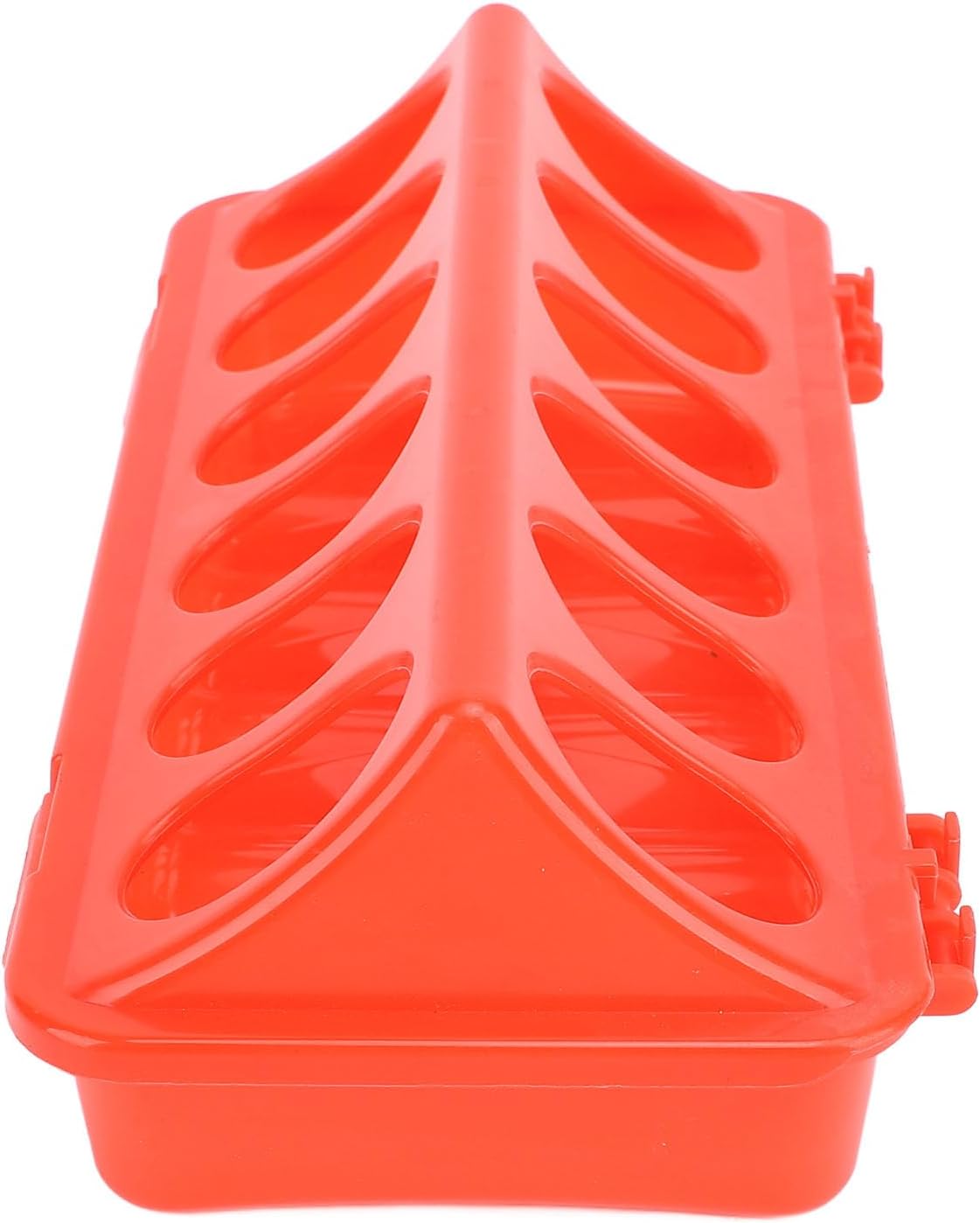 10 Set Flip Top Chick Feeder Waterer Plastic Quail Small Poultry Feeding Tray 12 Trough Dish Dispenser for Chicken Duck