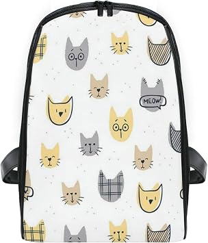 ELIENONO Mochilas Escolares Juveniles,Varios gatos lindos de patrones sin  fisuras,Mochila Hombre Casual Mochila para Portatil Resistente Mochila  Instituto para Chicos,para Diario Negocio Trabajo Viaje : Amazon.es:  Equipaje