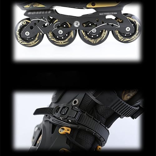 Miniatura 3 de Patín en línea para adultos para hombres y mujeres, patines de tamaño ajustable, patines en línea cómodas, patines para interiores y exteriores