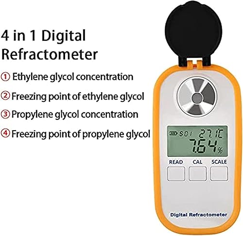 Miniatura 2 de Refractómetro electrónico del coche del refractómetro, refractómetro digital del PDA LED, para medir el punto de congelación del anticongelante del