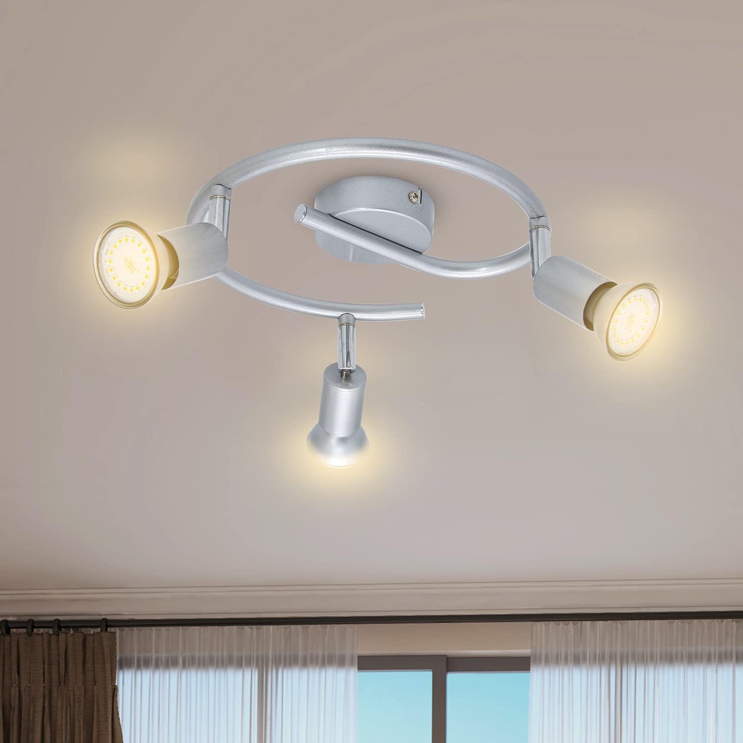 Wondlumi 6er GU10 Einbaurahmen 68-85mm Einbaustrahler LED Sc