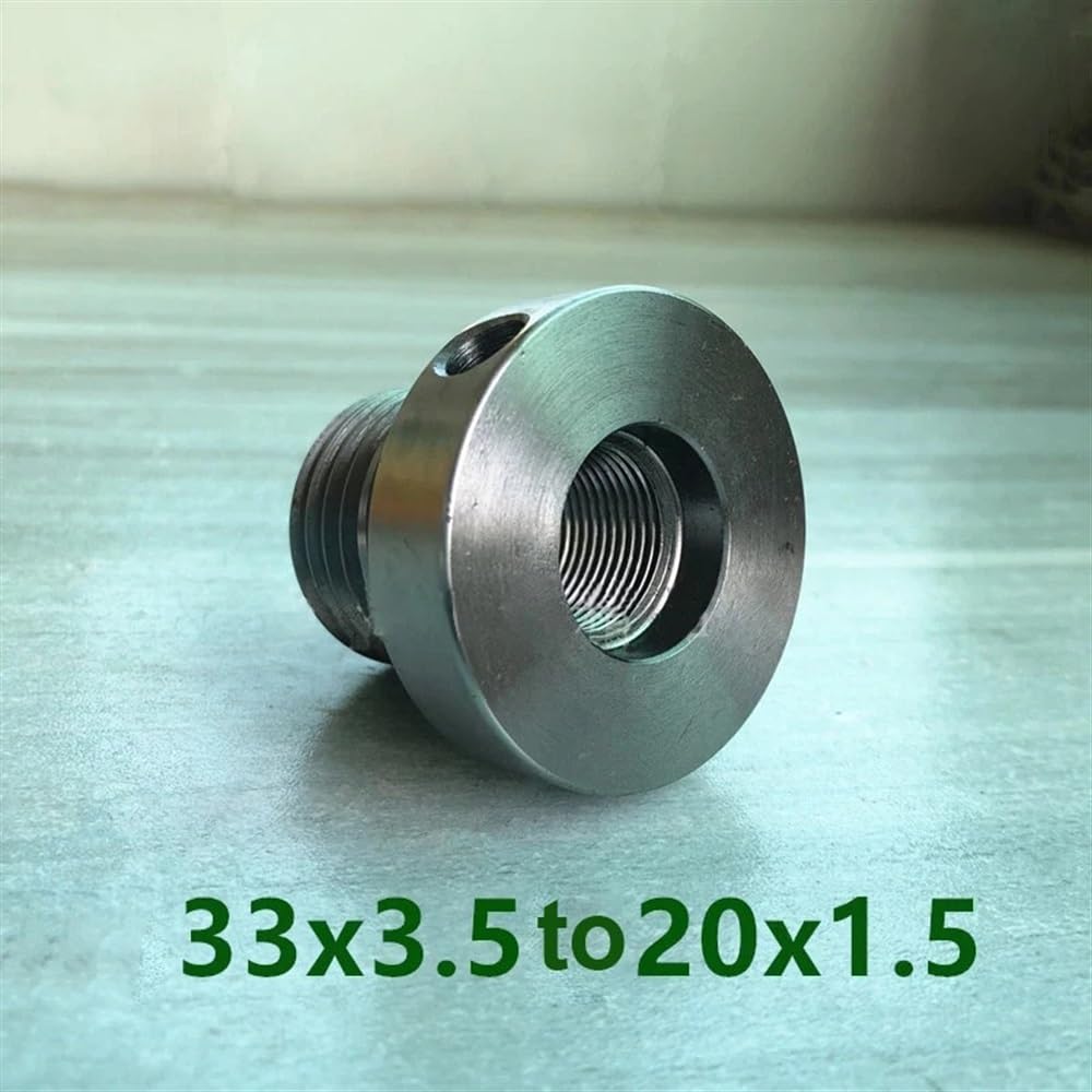 Adaptateur d'insert de mandrin M33 x 3,5 à M20 x 1,5 pour tour à bois