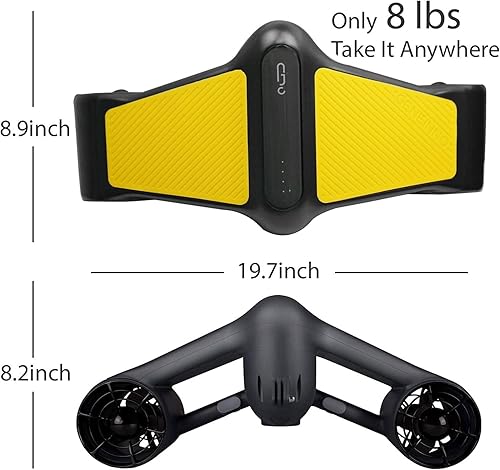 Miniatura 7 de G GENEINNO Hélices dobles para motoneta subacuática con 2 velocidades compatibles con GoPro