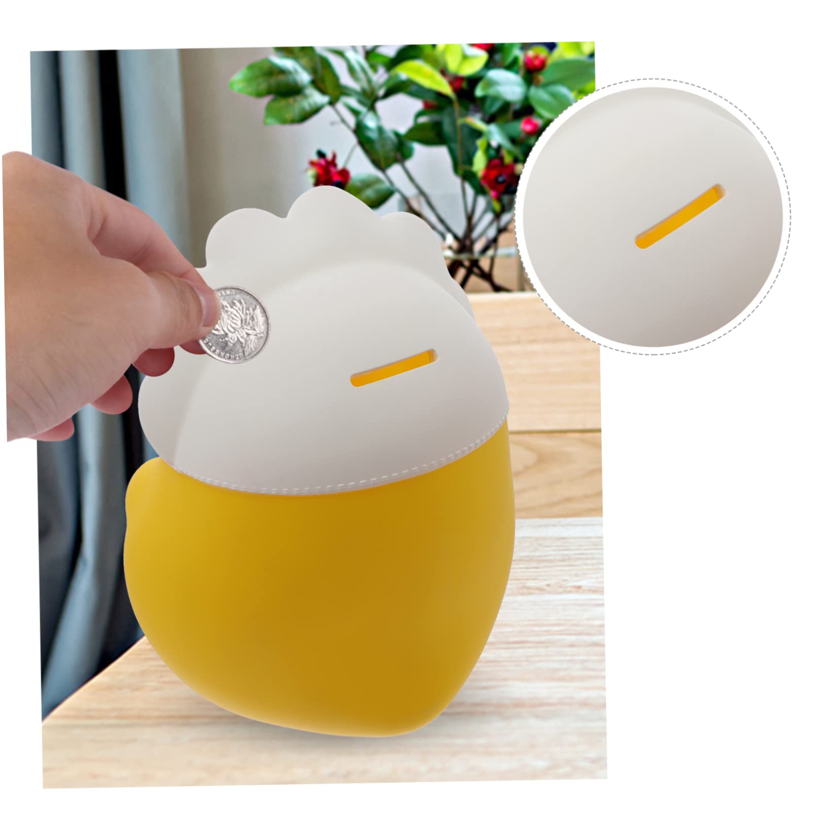 Tirelire En Céramique Tirelire En Bois En Forme De Poule - Cadeau Enfant Pour Économiser Argent De Poche Tirelire Amusante