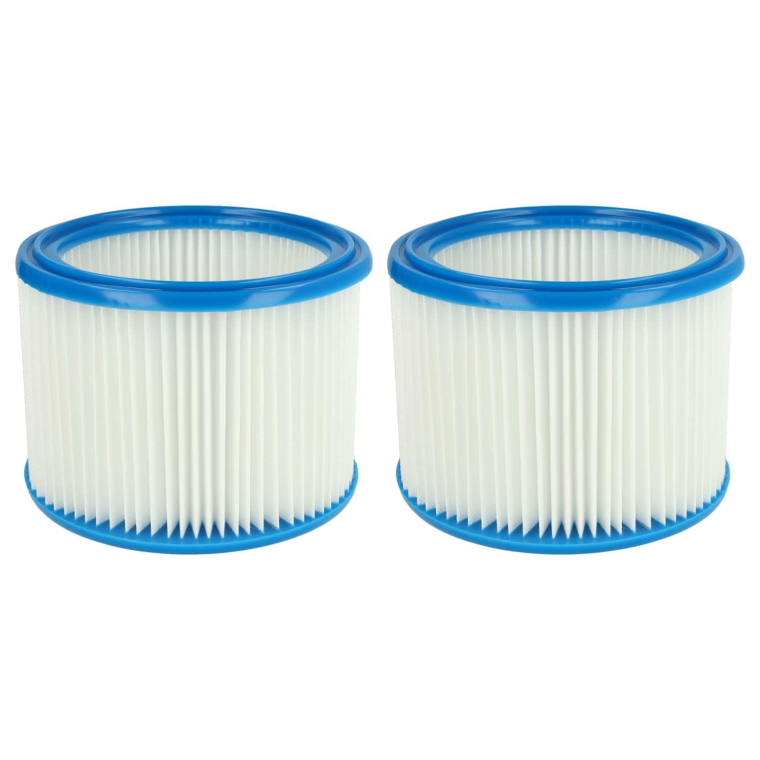 vhbw Zestaw filtrów 2 x filtr harmonijkowy kompatybilny z Makita VC2012L | VC2511, VC2512L, VC3011L, VC3012L filtr do odkurzania na mokro i sucho