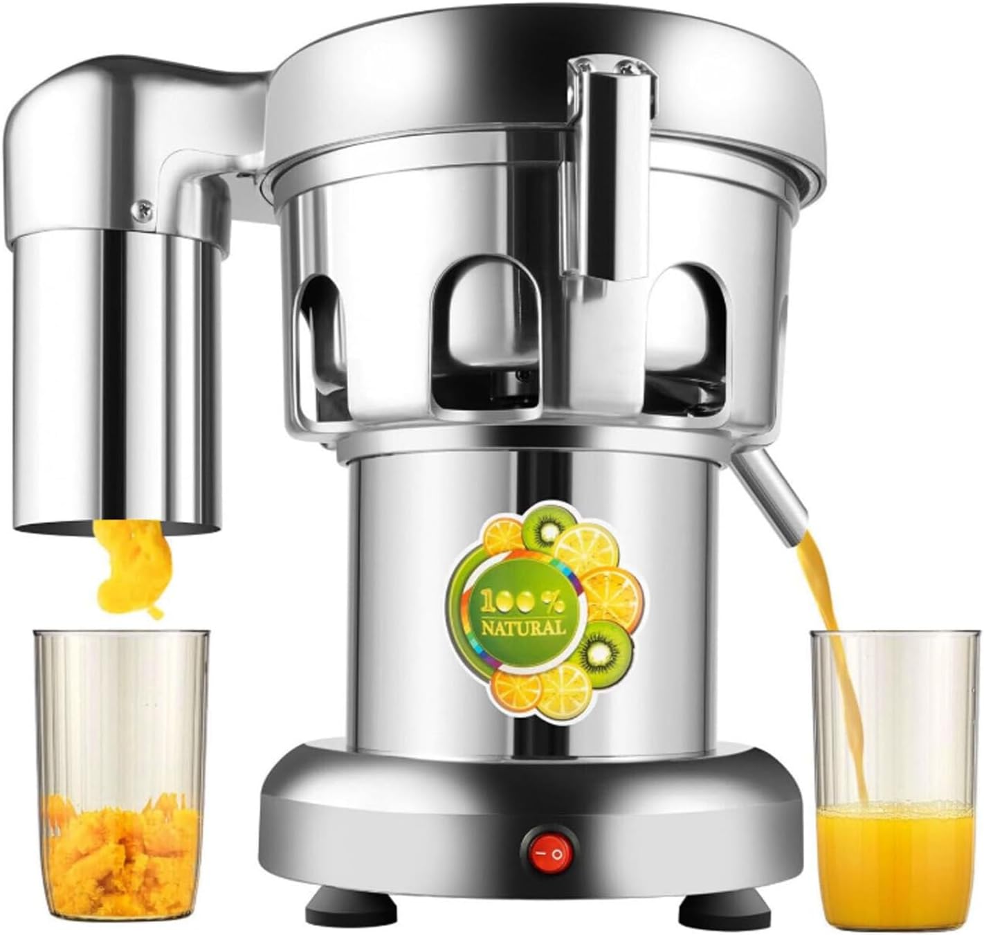 370W Commercial Electric Fruit Juicer, Centrifugal Juicer, Suitable for Home, Hotel, Restaurant, Cafe, Milk Tea Shop and Grocery Store, Can Juice All Kinds of Fruits and Vegetables