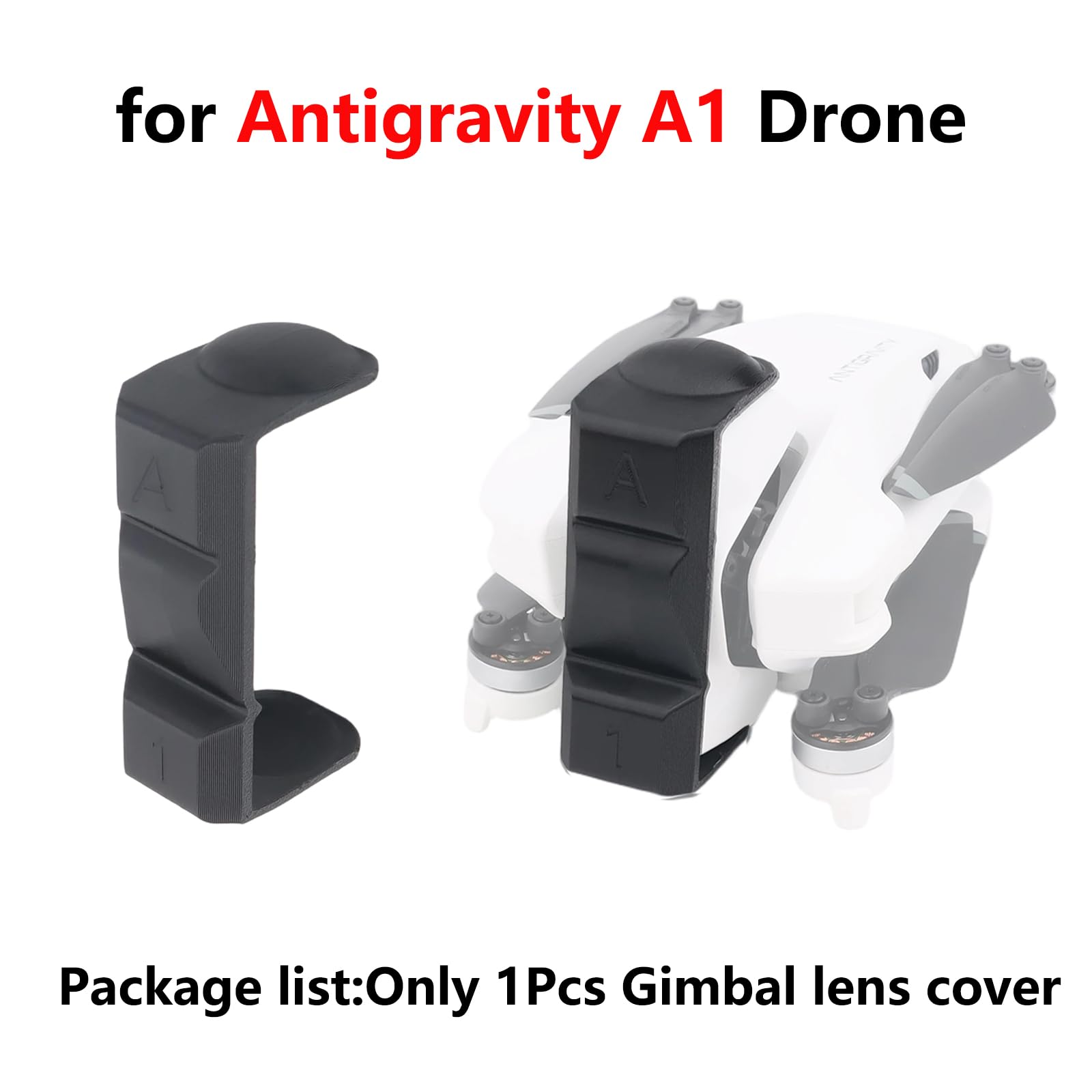 Copriobiettivo cardanico per drone antigravity A1, accessorio protettivo (nero)