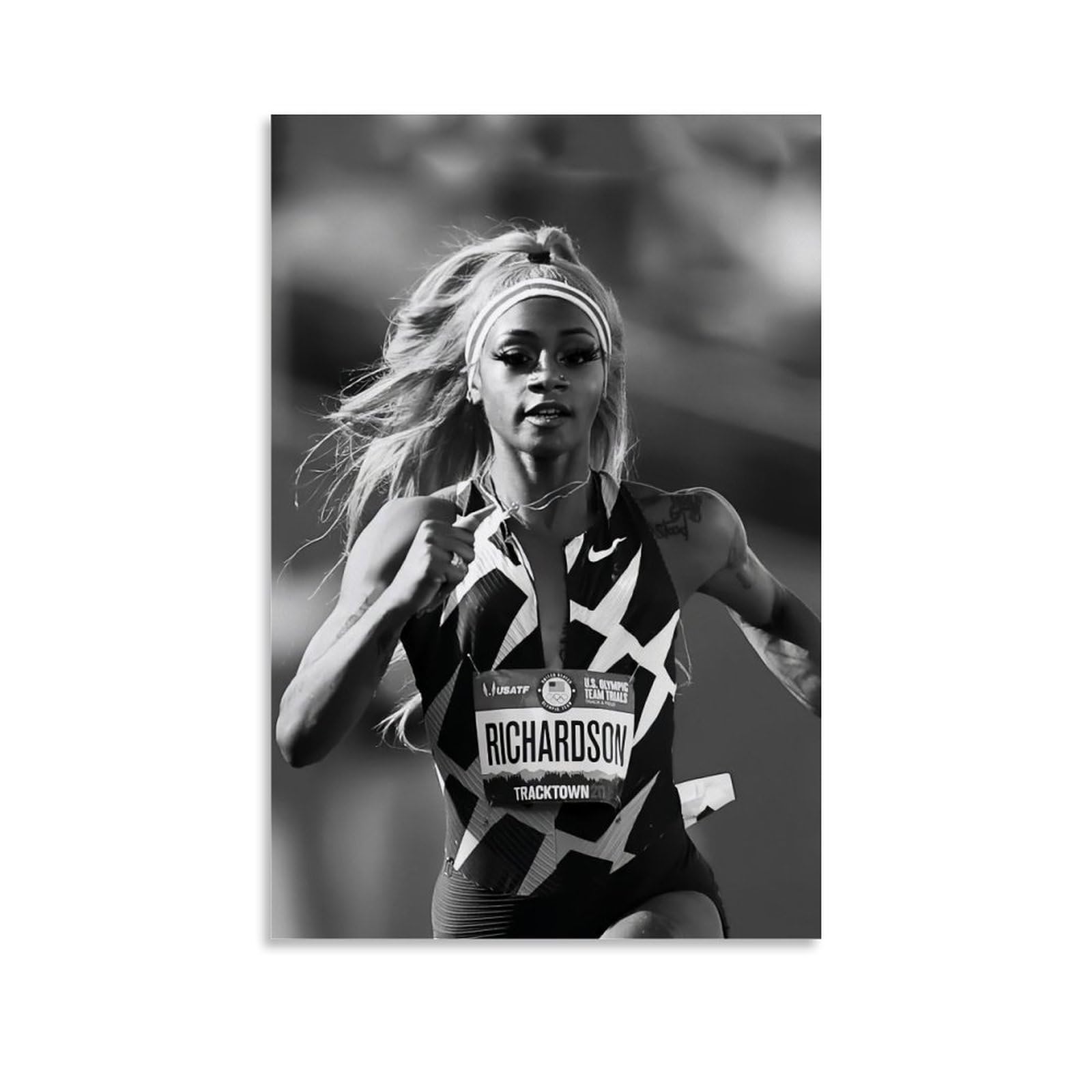 Amazon.com: ShaCarri Richardson Poster Sprinter Superstar Cool Art Print  Wall Photo Paint Hanging Picture Family Bedroom Decor Gift  16x24inch(40x60cm): Posters & Prints
