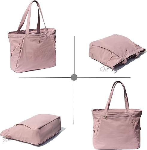 Miniatura 7 de ESVAN Bolsa de yoga para mujer, bolsas de hombro con cordón para oficina, entrenamiento, viajes, transporte, pilates, gimnasio y playa