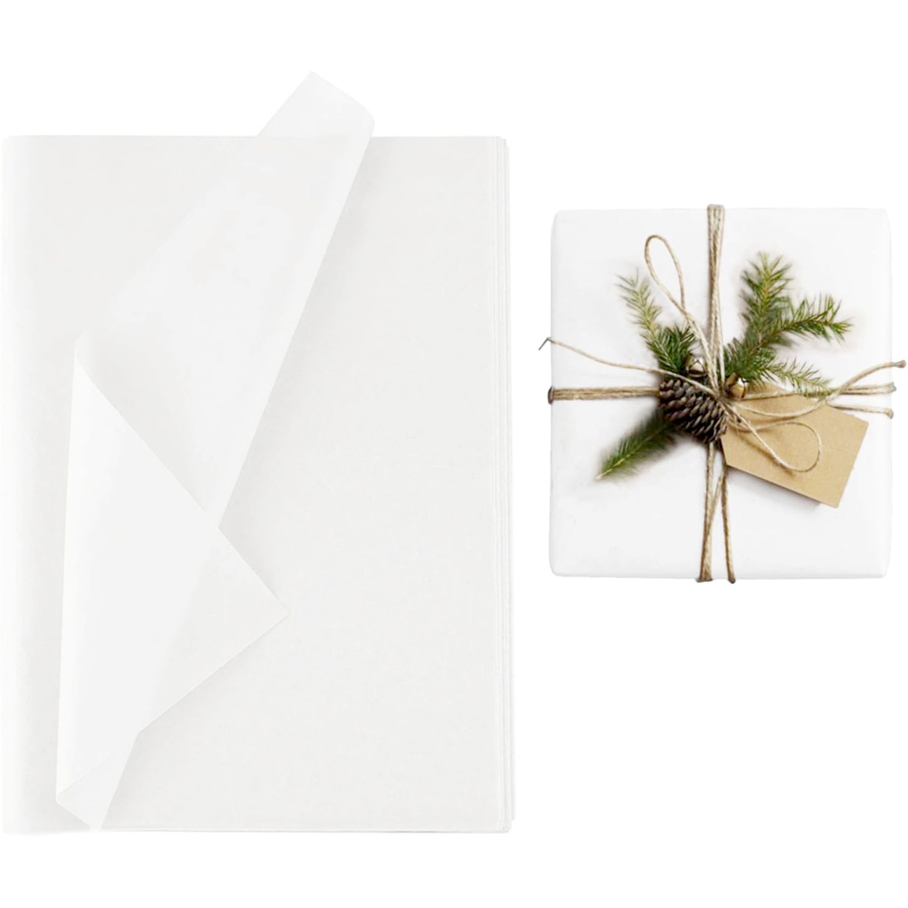 RelianceUK 500 Large Acid Free White Tissue Paper Sheets for Packaging (20 x 30) | 18 GSM Quality Wrapping Packing Paper for Clothes, Gifts, Art & Crafts, Decoupage, Fragile Items - 500 x 750 mm — image 1
