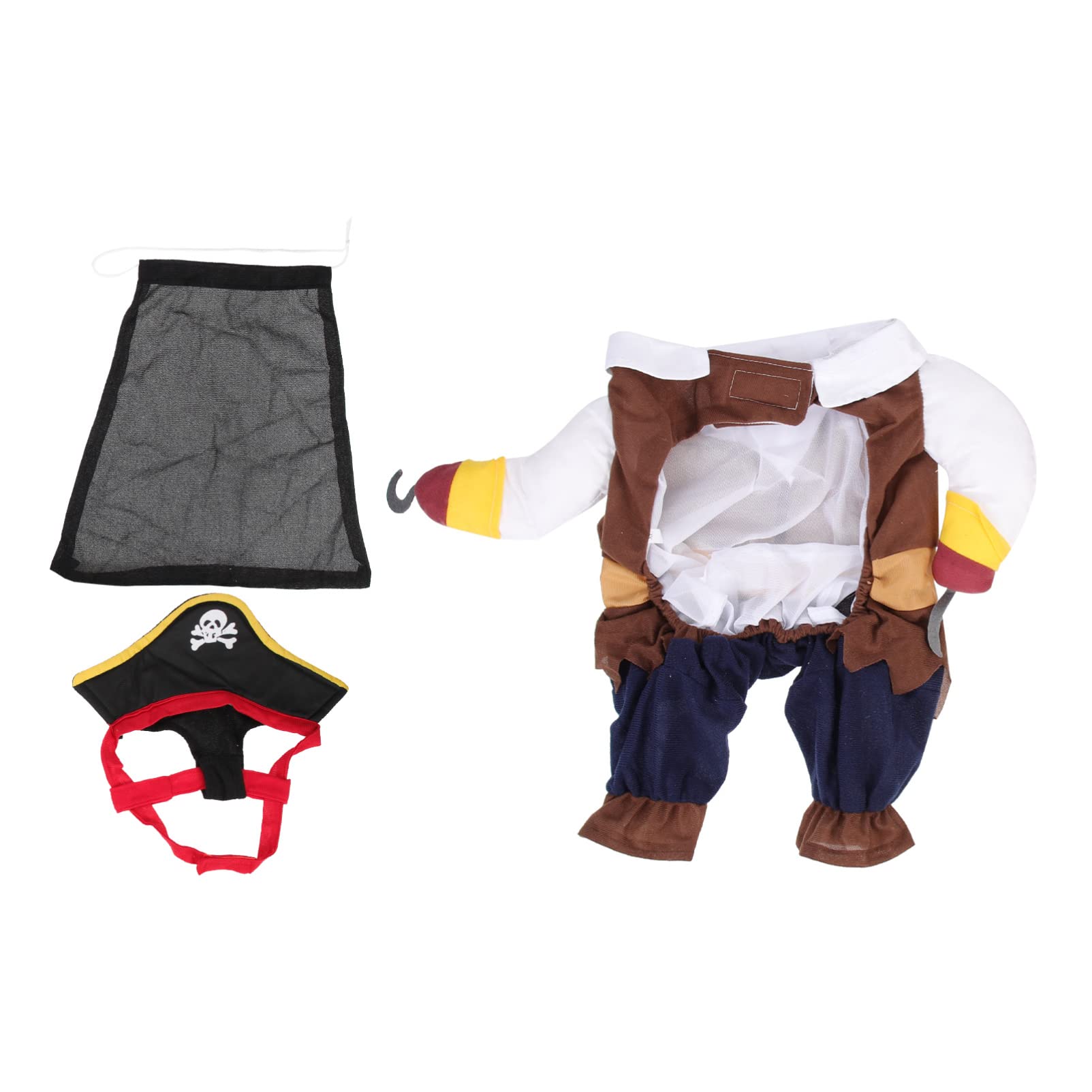 Mipcase 5sets Costume Da Cane Pirata Per Halloween Abbigliamento Per Cappello Da Pirata Per e Fotografici Media