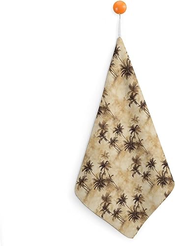 Decorative Hand Towels for Bathroom - Retro Hawaiian Style Print Soft Absorbent Small Bath Hand Towels for Kitchen, Farmhouse, Spa, Hotel, Guest Tea