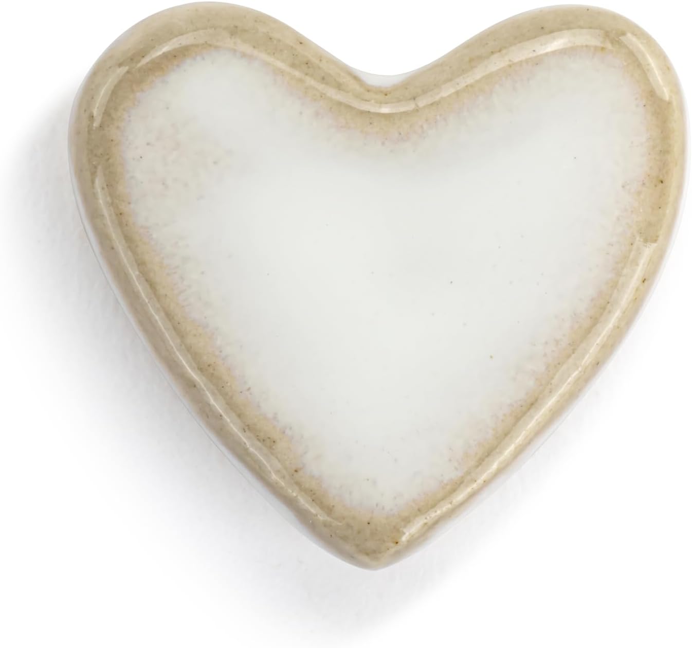 DEMDACO Mini Sculpture Keepsake Token Figurine from Hand in Hand Collection 1 x 1 Inch Ceramic Stoneware Heart
