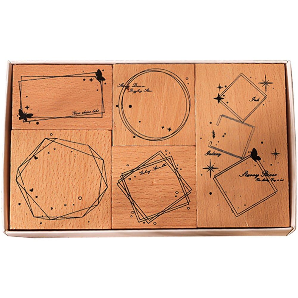 Tampon en bois de style européen rétro pour sublimer vos créations de scrapbooking