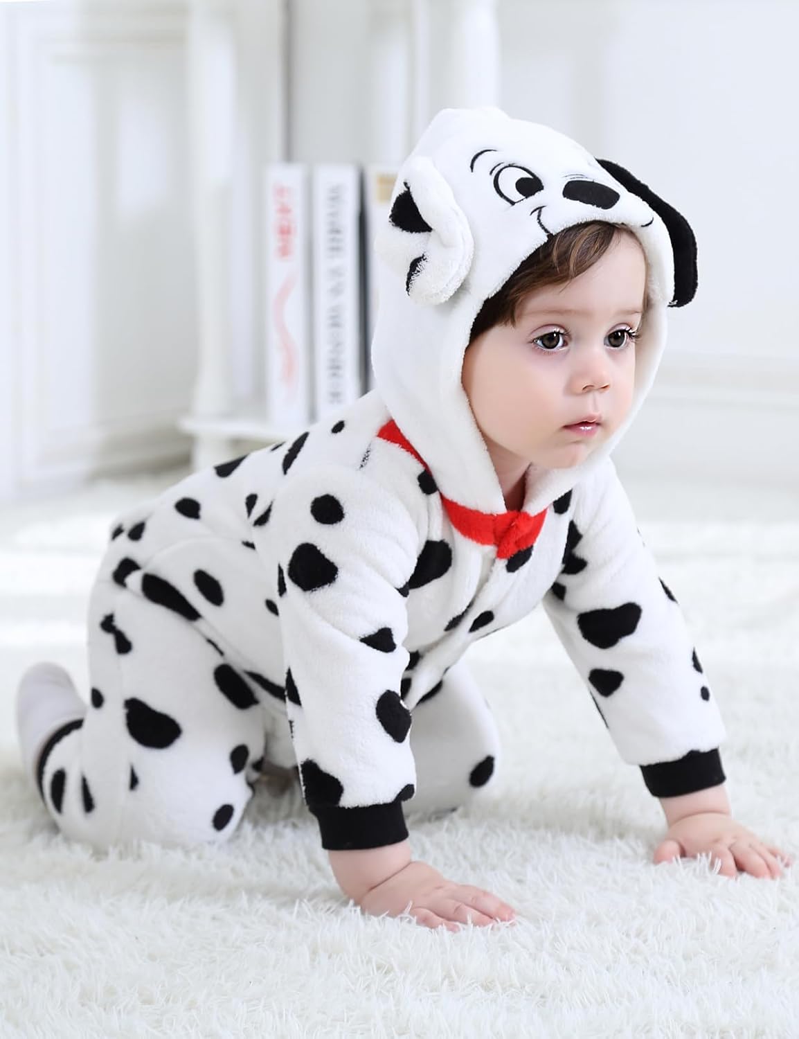 COSLAND - Disfraz de d&aacute;lmata para beb&eacute;, disfraz de animales de Hal