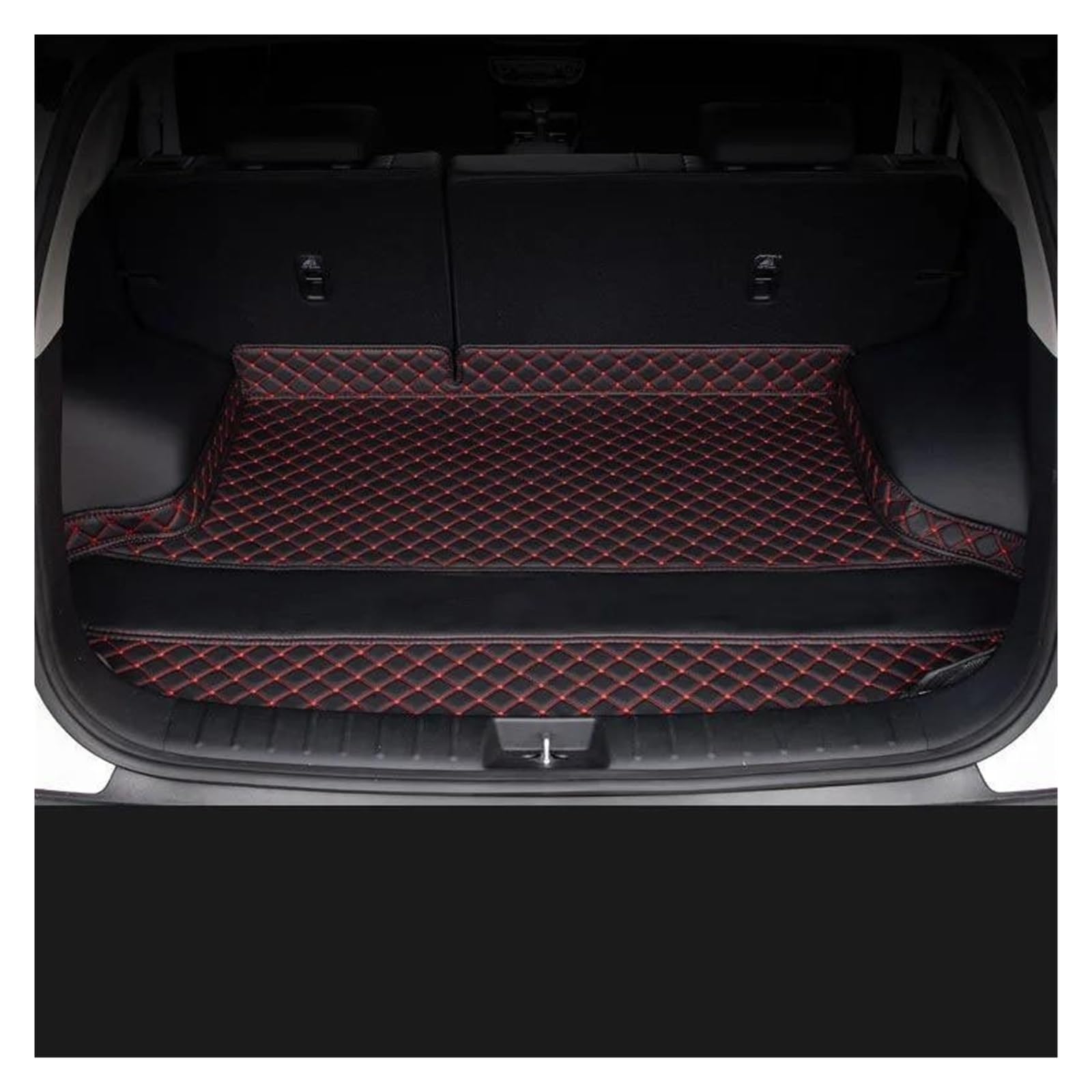 Protection de coffre Jaguar E-Pace tapis imperméable auto noir rouge