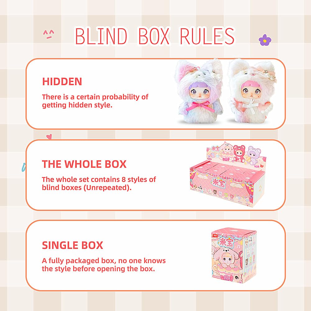 Amazon.com: BIRZWOT Nommi Plush Blind Box， Plush Figure Toys 1PC