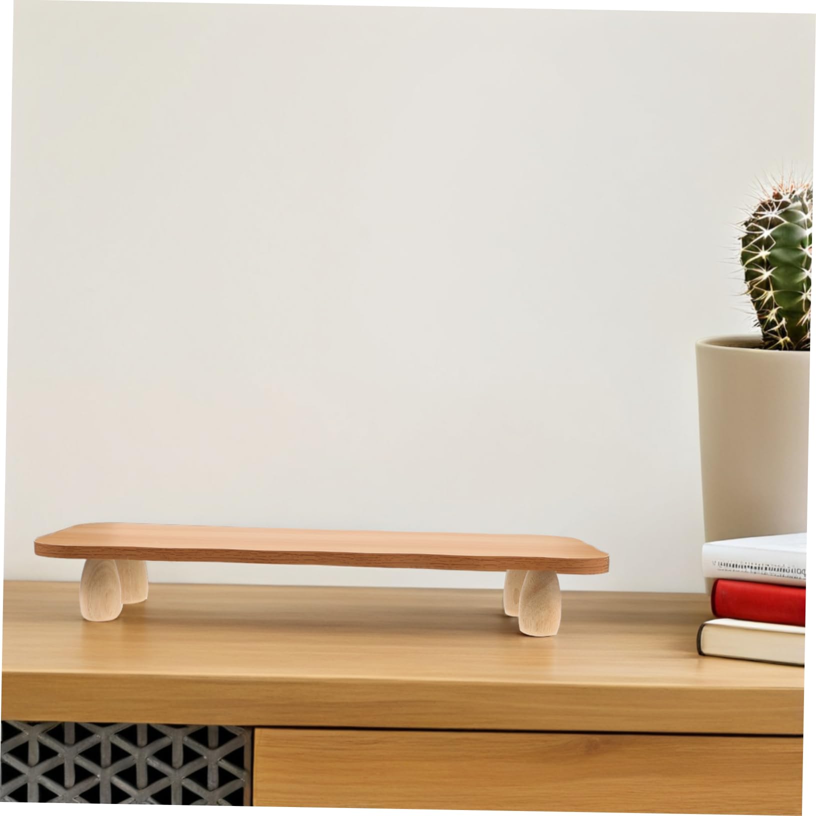 OSALADI Supporto per Monitor in Legno per Ufficio e Casa, Rialzo Ergonomico da Scrivania, Sollevatore Schermo e Migliora Comfort, Stile Moderno e Minimale