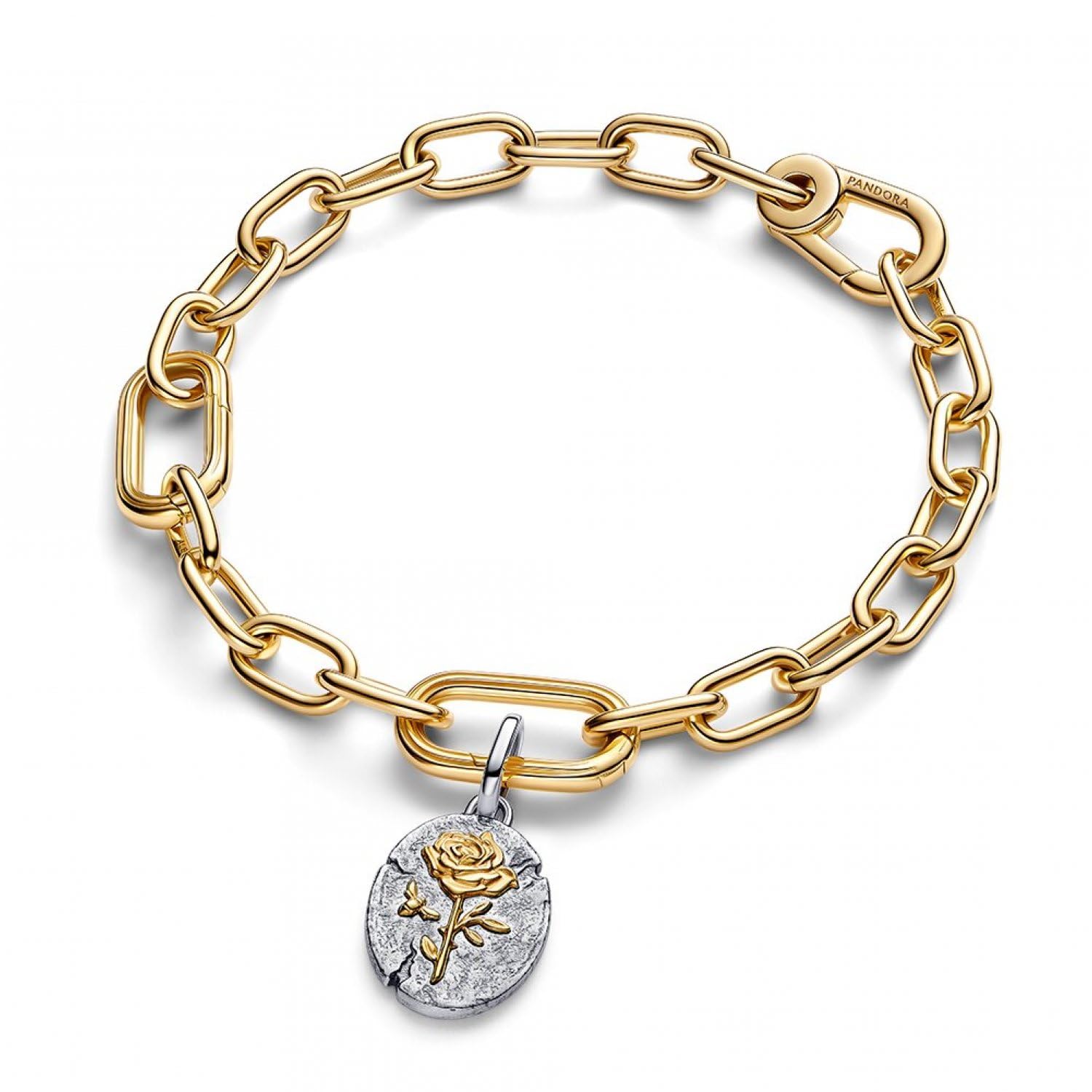 Pandora ME 764087C00 zawieszka z różowym medalionem