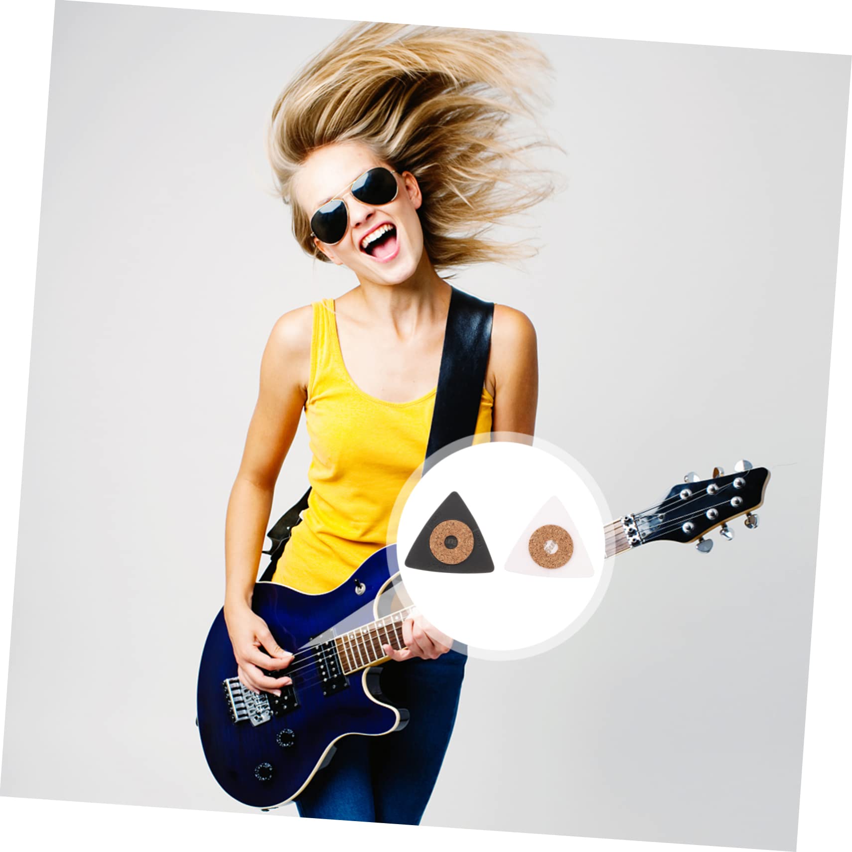 ifundom 3sets Plettri Triangolari Per Chitarra Accessori Per Chitarra Resilienti e Riusabili e Protegge